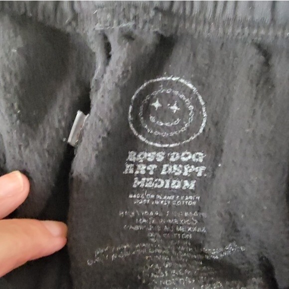Boss Dog black sweat pants Size M never promised jogger skull punk street wear - Picture 6 of 16
